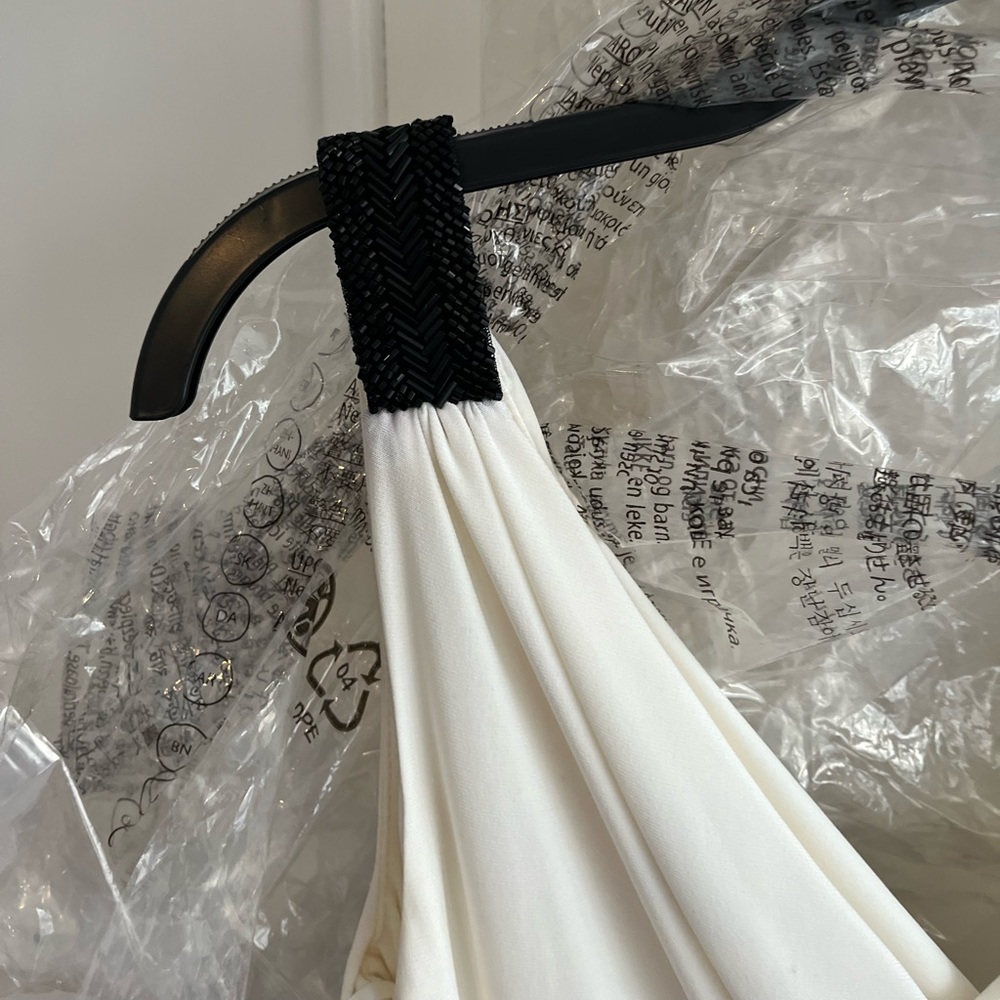 NWT - Ralph Lauren Black & White Evening Dress - Picture 3 of 9